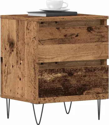 Obrázok produktu pre vidaXL Nočný stolík so zásuvkami z regenerovaného dreva 40 x 35 x 50 cm materiál na báze dreva