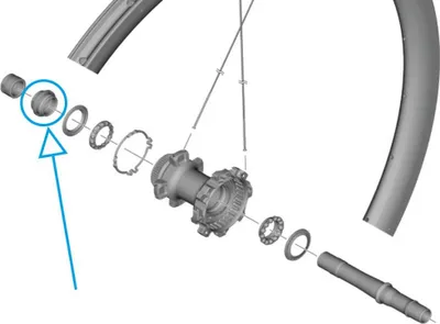Image de Shimano Wh-r9270-c50-tu-r Cône gauche Avec cache-poussière Argent Argent One Size