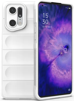 Produktbild von OPPO Find X5 Pro Hülle, Weich TPU Silikon Stossfest Anti-rutsch Schutzhülle für OPPO Find X5 Pro Weiß