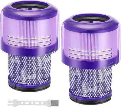 Image de Filtres de rechange pour aspirateurs Torque Drive, compatibles avec les modèles V11, SV14 Animal et V15 Detect, lot de 2, en métal.