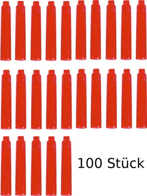 Produktbild von 100 Füllerpatronen / Tintenpatronen / Farbe: rot