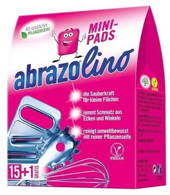 Immagine prodotto di Abrazolino Mini Spugne per la pulizia, 16 pezzi (PRODOTTO DALLA GERMANIA)