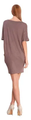 Produktbild von Damen Basic Kleid Dress; Cappuccino S/M
