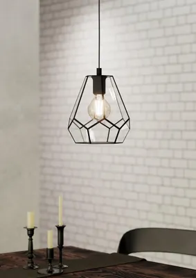 Obrázek produktu pro Lustr Eglo Mardyke 43643 E27 1x40 W černý