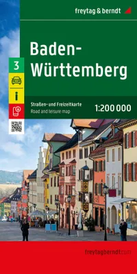 Produktbild von freytag & berndt Straßenkarte Baden-Württemberg 1:200.000
