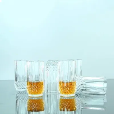 Obrázok produktu pre Sada 6 kryštálových pohárov na víno a karafa, objem 260 ml