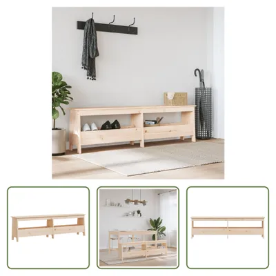 Obrázok produktu pre The Living Store Lavica do predsiene 160x28x45 cm z masívneho borovicového dreva