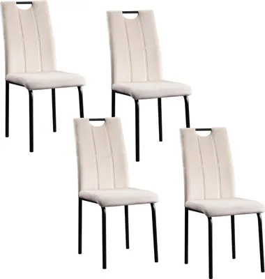 Produktbild von Esszimmerstuhl Denton Samt Creme 4er-Set