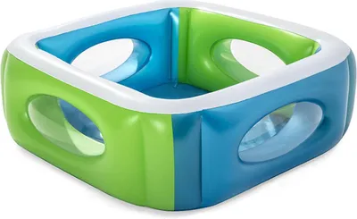 Produktbild von Bestway Aufblasbarer Pool mit Fenstern 168x168x56 cm +6 Jahre Garten 51132