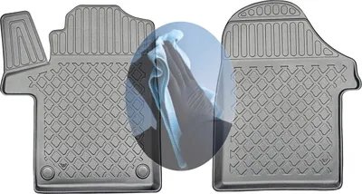 Produktbild von Z519663 TPE-Gummifußmatten kompatibel mit  Mercedes Vito Tourer Langversion Extra Lang W447 Kombi  2014- 1. Sitzreihe