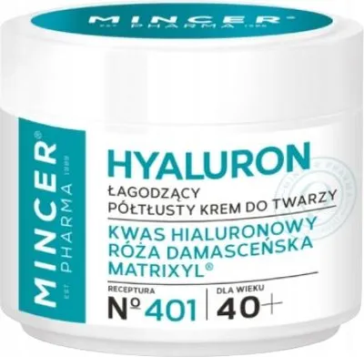 Produktbild von MINCER PHARMA Hyaluron 40+ beruhigende, halbreiche Gesichtscreme 50 ml