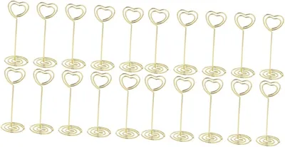 Produktbild von 20 dekorative Kartenclips – wiederverwendbare Notizhalter für Zuhause