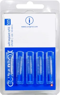 Produktbild von Curaprox soft implant 505 2-5,5mm, 5 St. Interdentalbürsten