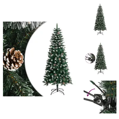 Immagine prodotto di vidaXL Albero di Natale artificiale con supporto Verde 150 cm PVC - Alberi di Natale