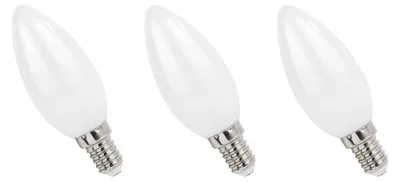 Produktbild von Spectrum LED-Lampe E14 4W 400lm 2700K Warmweiß C37 - 3 Stück