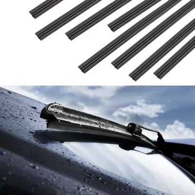 Immagine prodotto di 8 pezzi di gomma per tergicristalli universali per auto, di lunghezza 80 cm, ricambio, regolabile