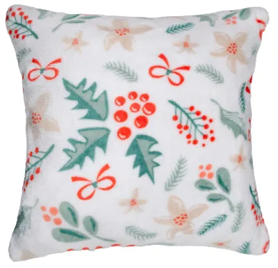 Immagine prodotto di Cuscino natalizio WINTER VIBES 40x40 cm in microfibra bianca Variante: federa con imbottitura, 40x40 cm