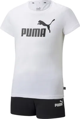 Produktbild von Puma Logo Tee Shorts Set G     116