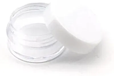Image de Récipients cosmétiques, lot de 50, récipients rechargeables, couvercle blanc, 20 g
