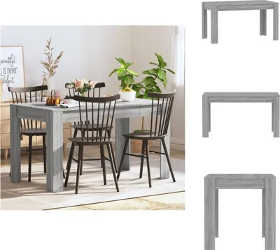 Obrázok produktu pre vidaXL Jedálenský stôl sivý Sonoma 140x74,5x76 cm materiál na báze dreva - Jedálenské stoly
