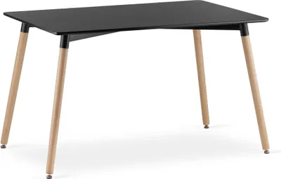 Zdjęcie produktu dla Stół jadalny Valora ADRIA 120x80 w kolorze czarnym | Nowoczesny prostokątny stół do kuchni lub jadalni