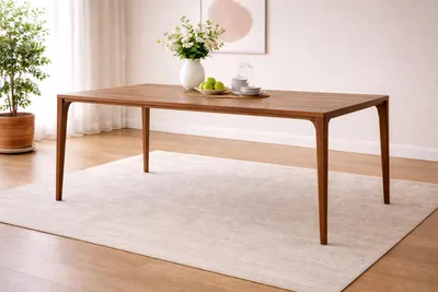 Obrázek produktu pro Robustní kuchyňský stůl Hnědý jídelní stůl z dřeva Designový nábytek