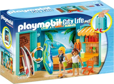Image de PLAYMOBIL® - Boîte de jeu à déplier "Surf Shop" 5641