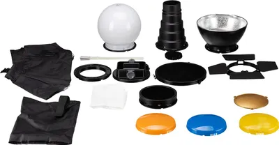 Produktbild von BRESSER BR-SET7 Set mit 7 Lichtmodifikationen für Kompaktblitze