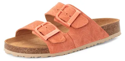 Productafbeelding van Tamaris Damen slippers, biologisch/huis, leer, rood, maat 36 EU