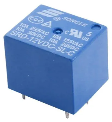 Miniaturrelais SPDT 12V 10A für PCB-Lötmontage 1 St.