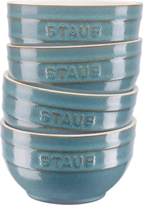 Produktbild von Staub Ceramique 40508-147-0 Schüsselset, 4-Tlg  Antik-Türkis  Keramik Antik-Türkis
