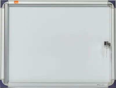 Produktbild von Nobo Schaukasten Pazifik 2xA4, Drinnen, Weiß, Aluminium, 2 x A4, Übergang, Glas