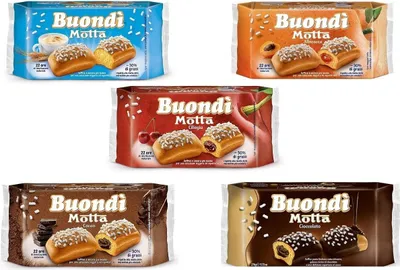 Produktbild von TESTPAKET Motta Buondì abgepackte Snacks gebackener Kuchen mit Zuckerguss 30 Stücke