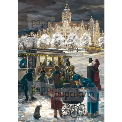 Produktbild von Adventskalender Leipzig Neues Rathaus – Nostalgisches Veränder-Mich-Motiv