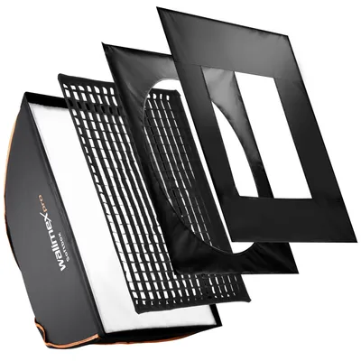 Obrázek produktu pro Walimex pro Softbox PLUS Orange Line 75x150, Černá, Bílá, Hliník, Bavlna, PVC, 2,4 kg, 500 mm, 750 mm, 1500 mm