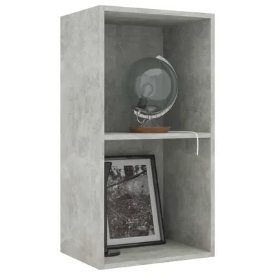 Produktbild von "2026 Aktion"Bücherregal - CLORIS - Standregal - Robust und langlebig - 2 Fächer Betongrau 40x30x76,5 cm Holzwerkstoff - DEMöbel1906698