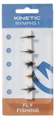 Produktbild von Kinetic Nympf Flies 1 - 5 Nymphen