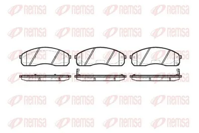 Produktbild von REMSA Bremsbeläge Satz Vorne Bremsklötze für KIA CARNIVAL II (GQ) 0821.02