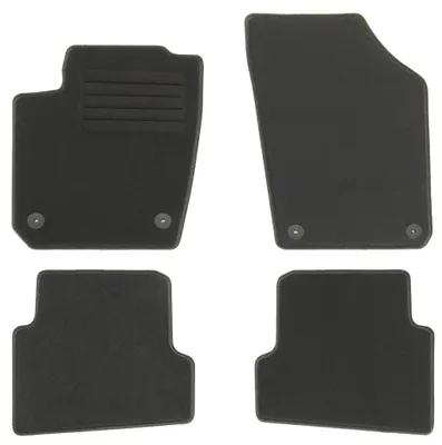 Fußmatten-Set für Skoda Fabia 3 NJ, 11/2014-08/2018, 4-teilig, Schwarz