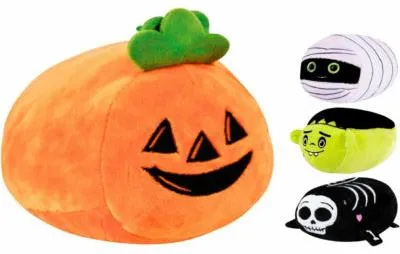Produktbild von Kuscheltier Halloween Plüsch 15 cm 4-fach sortiert | 24 Stück