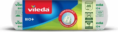 Produktbild von Müllsäcke Vileda Ecobag 163223 Biologisch abbaubar 20 L (15 Stück)