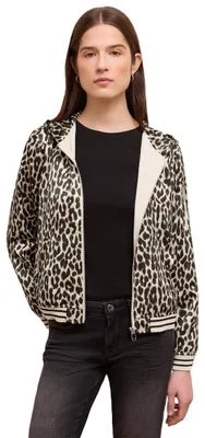 Obrázek produktu pro Street One Studio bunda s leopardím vzorem, černá, velikost 36