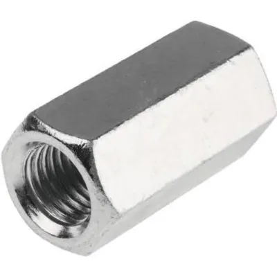 Produktbild von Verbindungsmutter verzinkt M10, 17 x 30 mm, DIN 6334