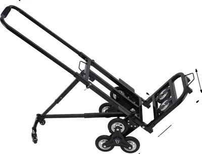 Immagine prodotto di Carrello per scale, portata 150 kg, design pieghevole, nero