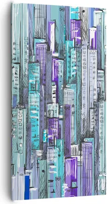 Produktbild von Bild auf Leinwand - Leinwandbild - Abstraktion modern - 65x120cm - Wand Bild - Wanddeko - Leinwanddruck - Bilder - Kunstdruck - Wanddekoration - Leinwand bilder - Wandkunst - PA65x120-3857