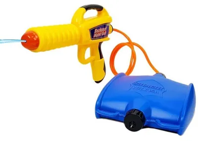 Zdjęcie produktu dla Pistolet na wodę ze zbiornikiem 1080 ml żółty i niebieski