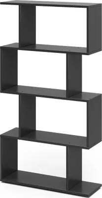 Obrázek produktu pro Rozdělovací stěna Vicco Levio Černá 70 x 132.1 cm 4 přihrádky, Model 56314