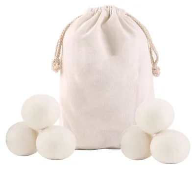 Immagine prodotto di Set di 6 palline asciugatrice realizzate in 100% lana di pecora naturale