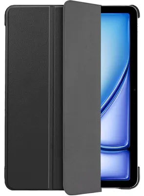 Image de Cazy Housse pour Tablette compatible avec iPad Air 11 inch (M4 2026 / M3 2025 / M2 2024) - Étui TriFold Bookcase - Noir