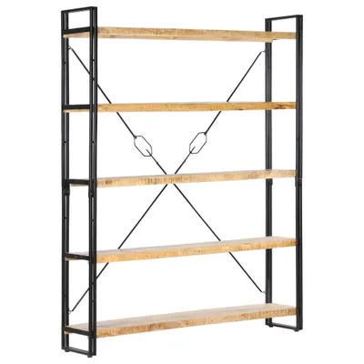 Produktbild von Bücherregal 5 Fächer 140x30x180 cm Mango Massivholz
